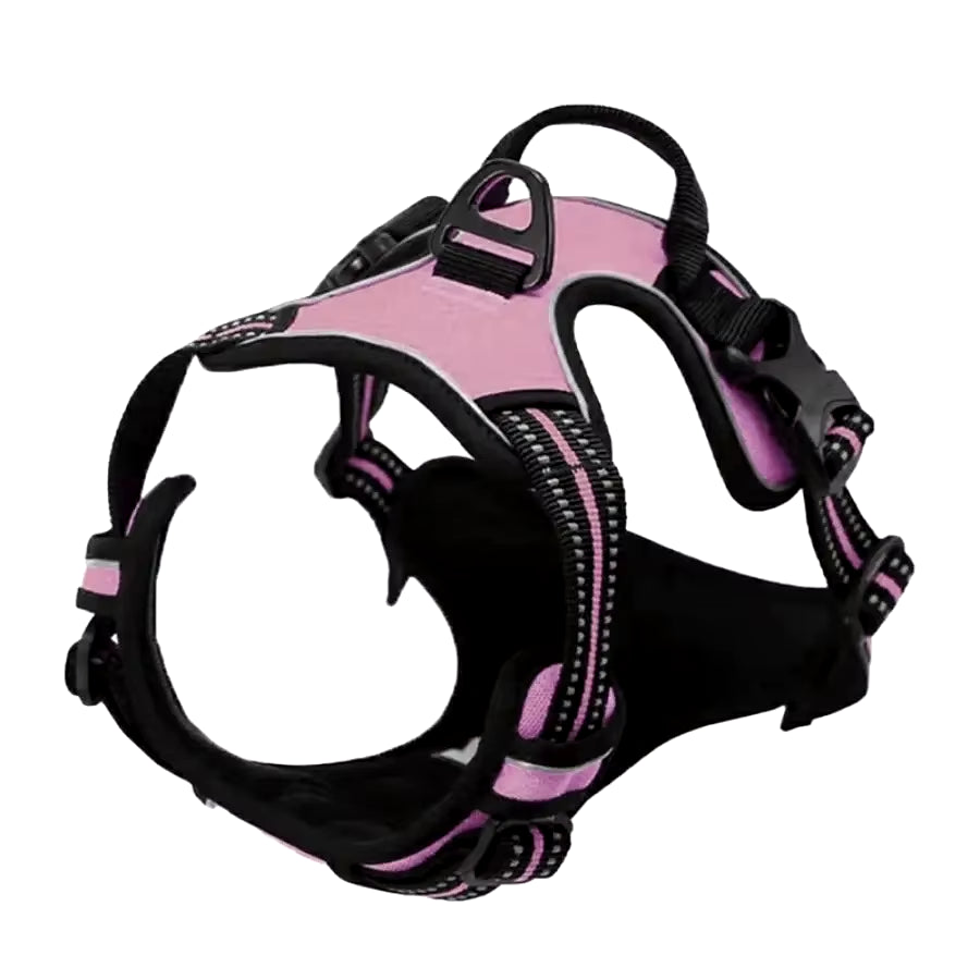 Matching Leather Vest Harness, Collar, and Leash For Dogs in Different Sizes and Colors