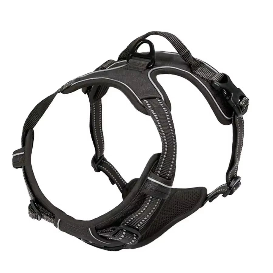 Matching Leather Vest Harness, Collar, and Leash For Dogs in Different Sizes and Colors